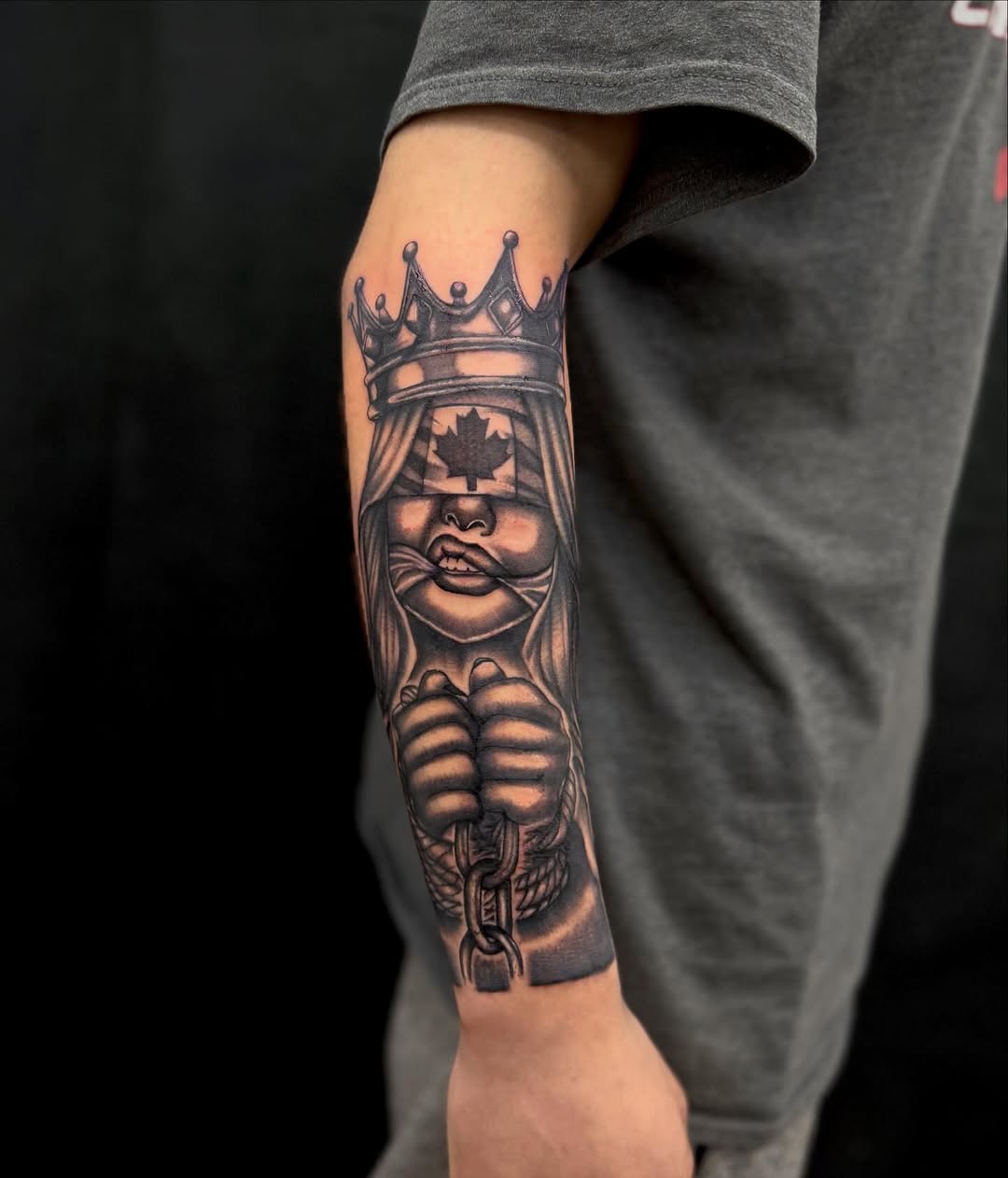Tattoo by @inkofmine_byleo — black_and_grey, realism