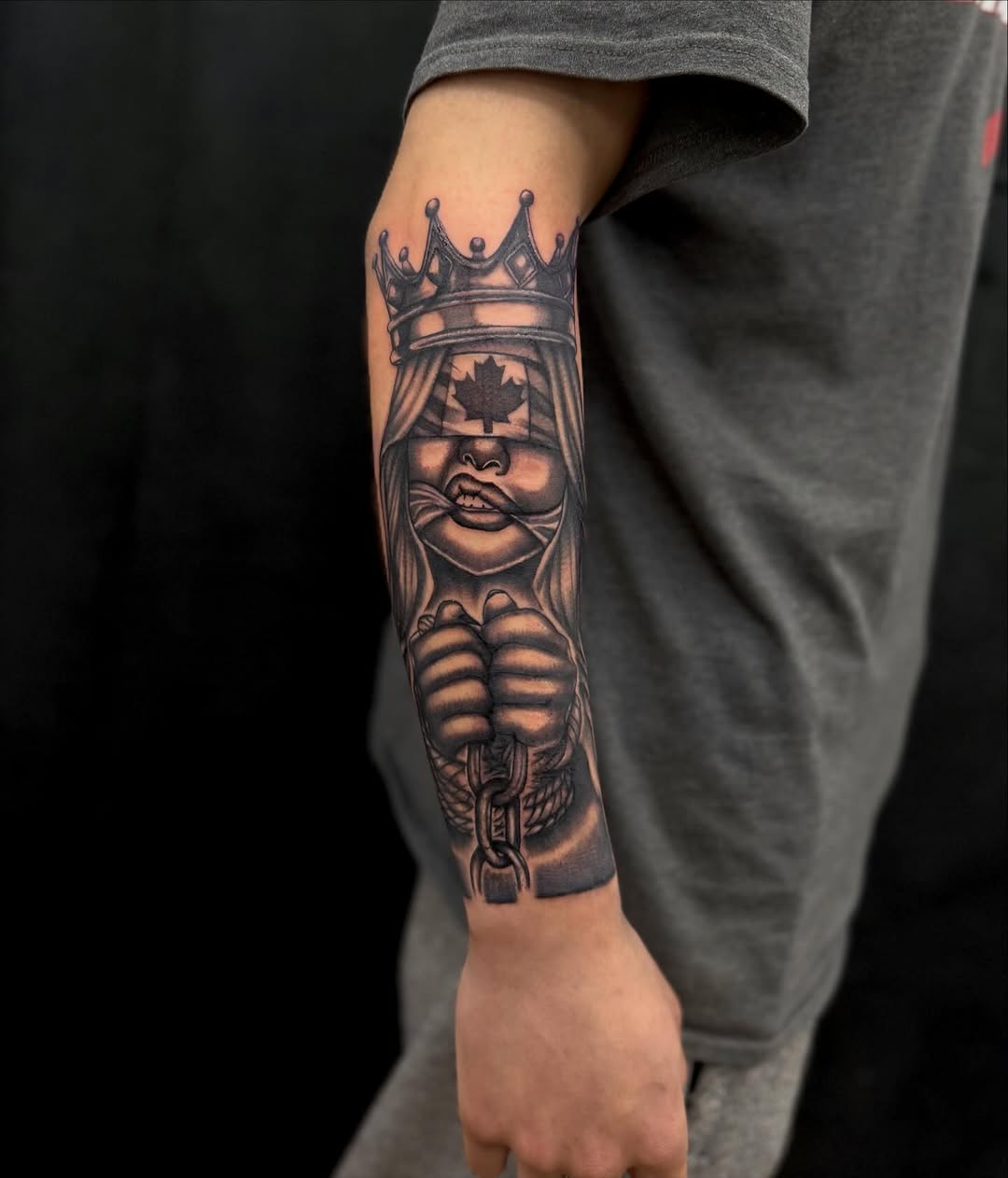 Tattoo by @inkofmine_byleo — black_and_grey, realism