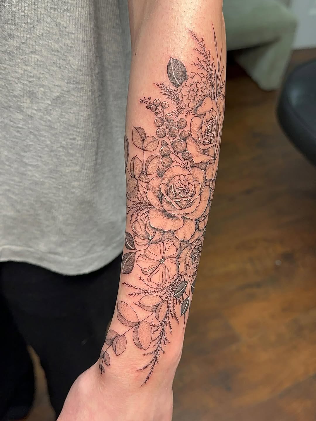 Tattoo by @bboujeeink2 — fine_line, dotwork