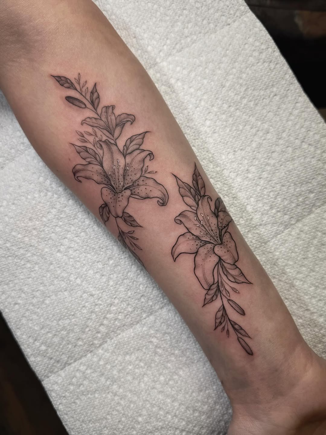 Tattoo by @audreymicheletattoos — fine_line, black_and_grey