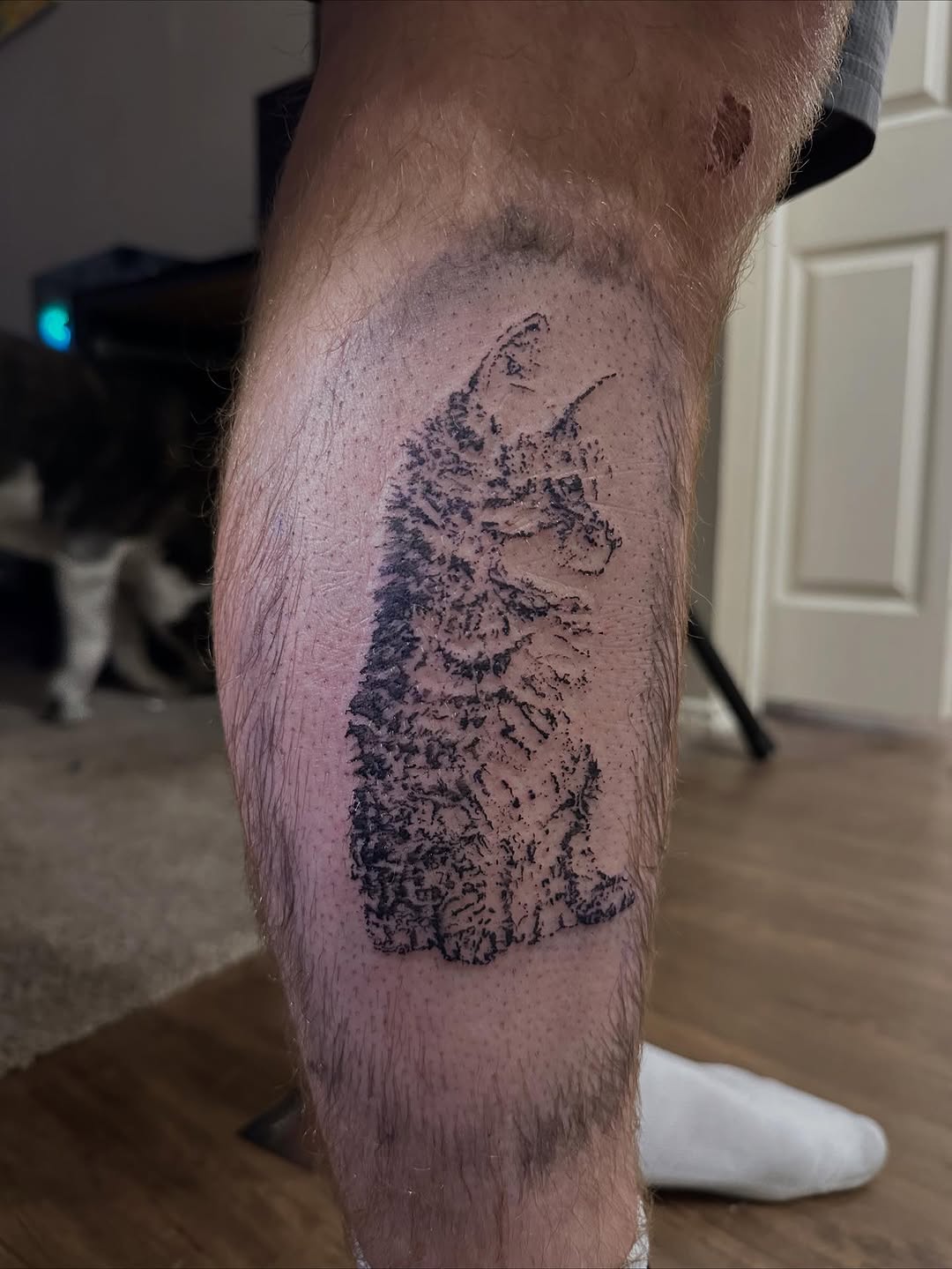 Tattoo by @skullyskinstitch — blackwork