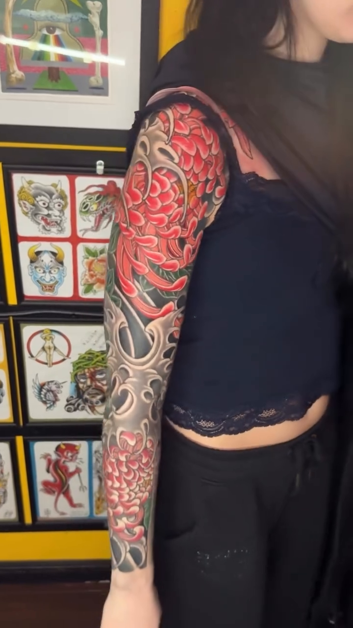 Tattoo by @andrewmammoth — japanese_irezumi, black_and_grey