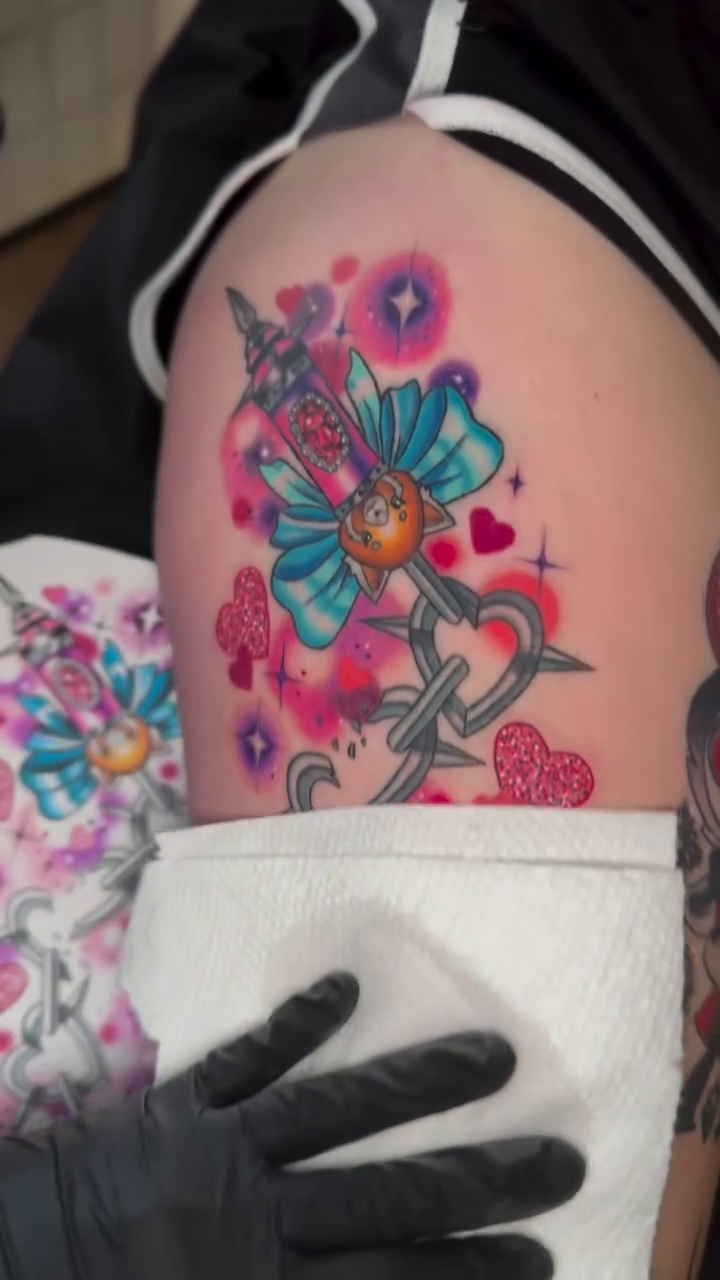Tattoo by @kasey_may_tattoos — neo_traditional, anime