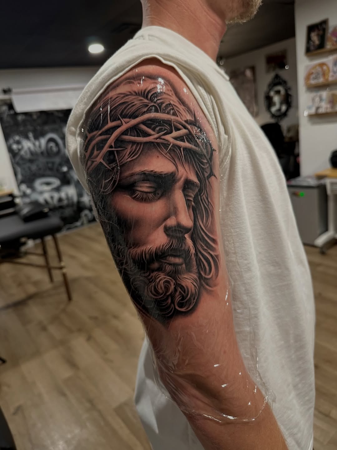 Tattoo by @coleworldtattoo — realism, black_and_grey