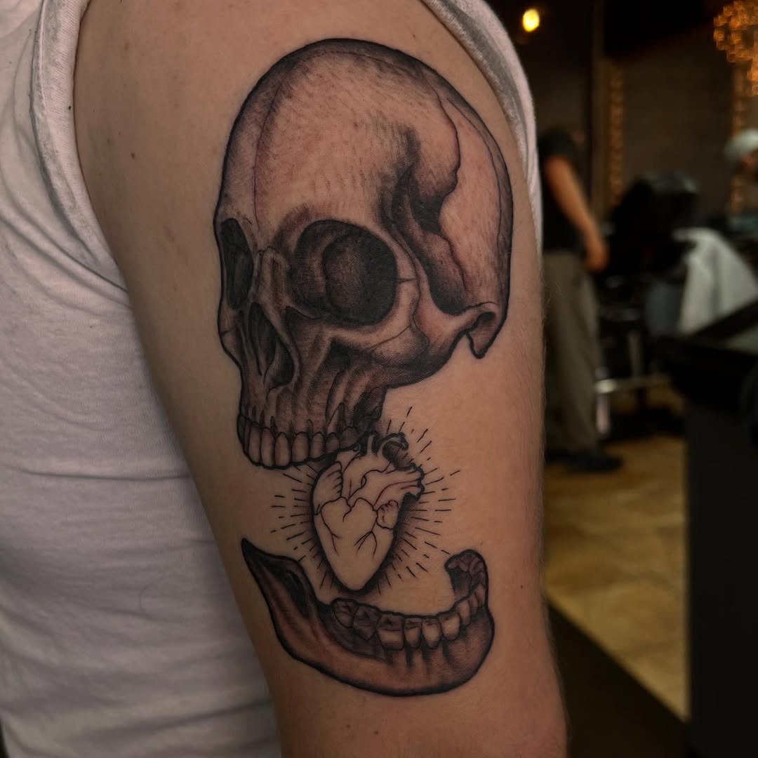 Tattoo by @theclovengnome โ black_and_grey, realism