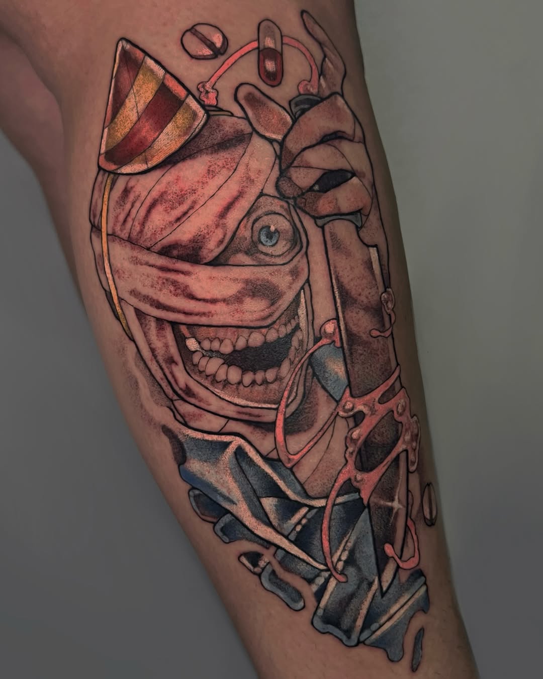 Tattoo by @mousepawz_tattoo β dark_realism, trash_polka