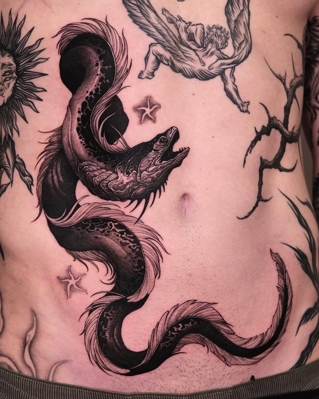 Tattoo by @47volt β black_and_grey, illustrative