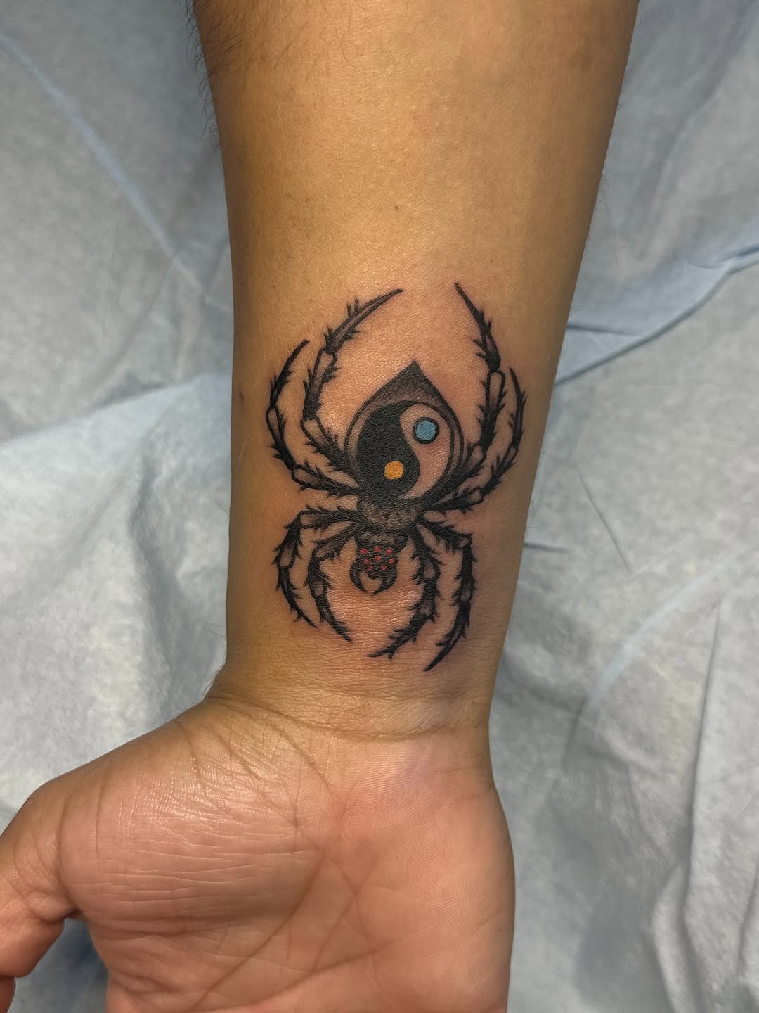 Tattoo by @dairyfree.milf — blackwork, geometric