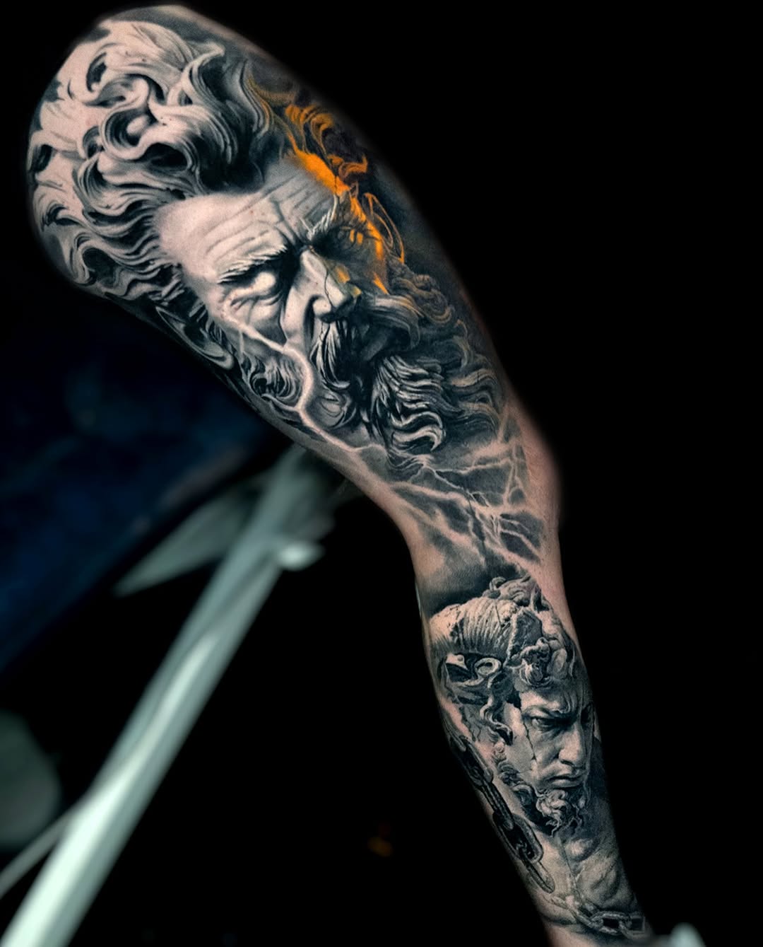 Tattoo by @umzii__tattoo — realism, black_and_grey