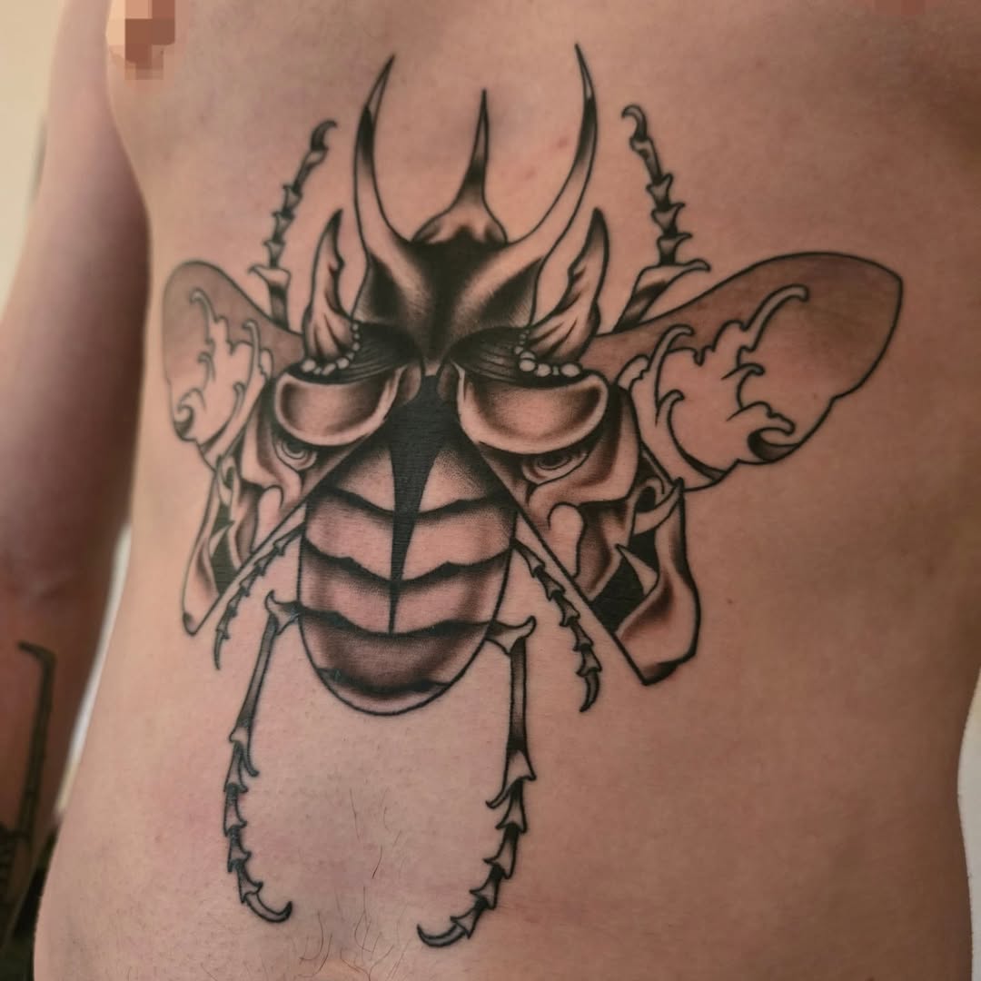 Tattoo by @sawchukart — japanese_irezumi, black_and_grey