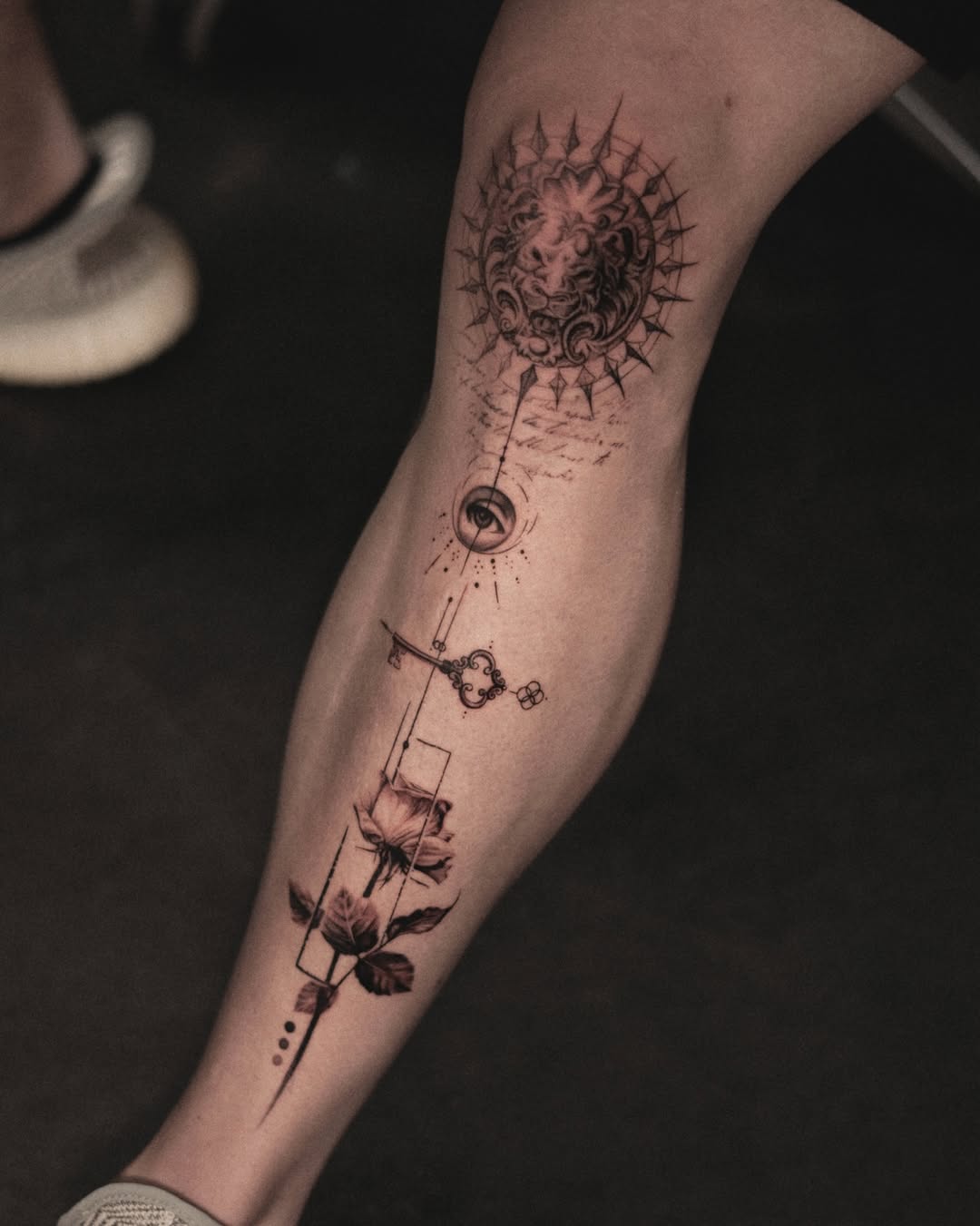 Tattoo by @ron.alvarez_tattoo — black_and_grey, realism
