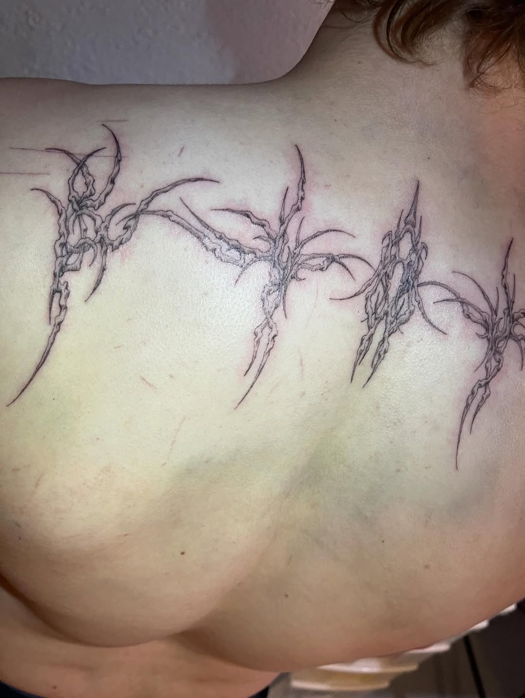 Tattoo by @initiationoftorture — fine_line, black_and_grey