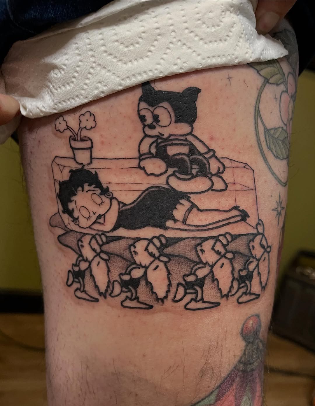 Tattoo by @sappy_tattoos_ — illustrative, black_and_grey
