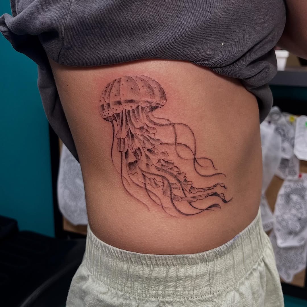 Tattoo by @syfer.tattoo β fine_line, black_and_grey