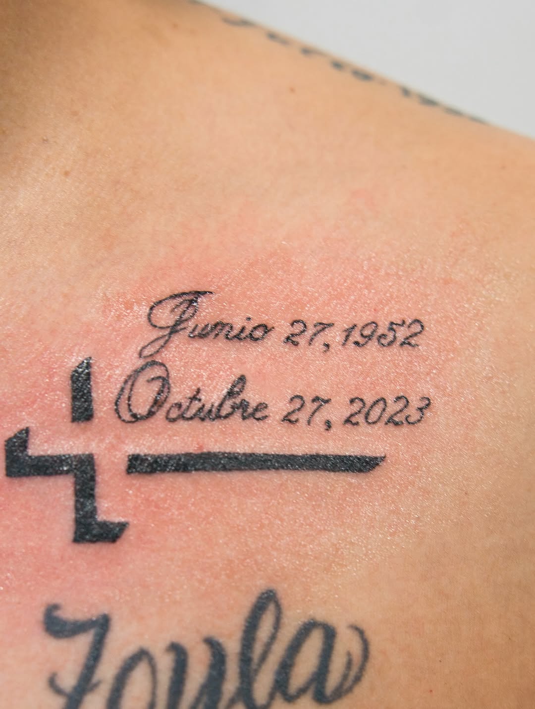 Tattoo by @wild_waves_ink — lettering_script, fine_line