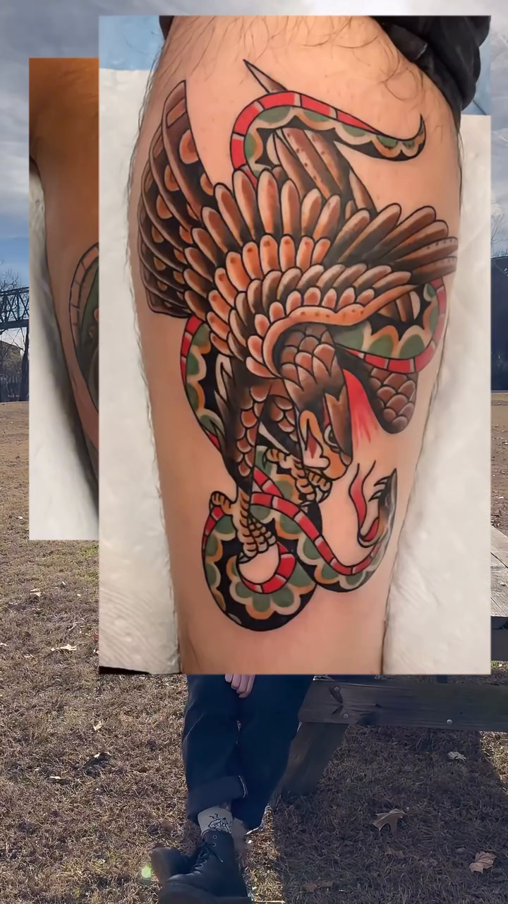 Tattoo by @brimsytats — american_traditional, illustrative