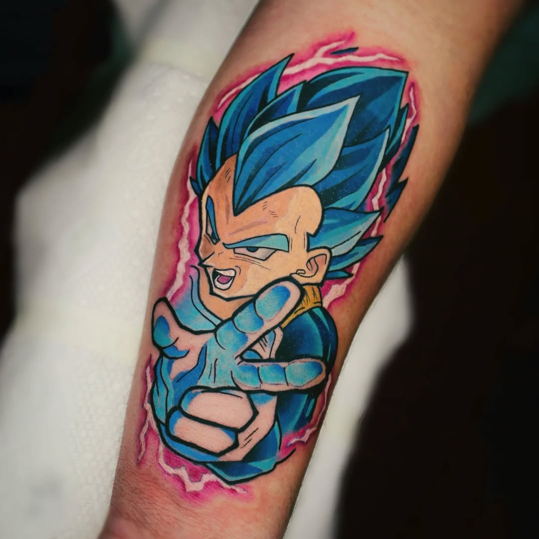 Tattoo by @therealinnerlip — anime