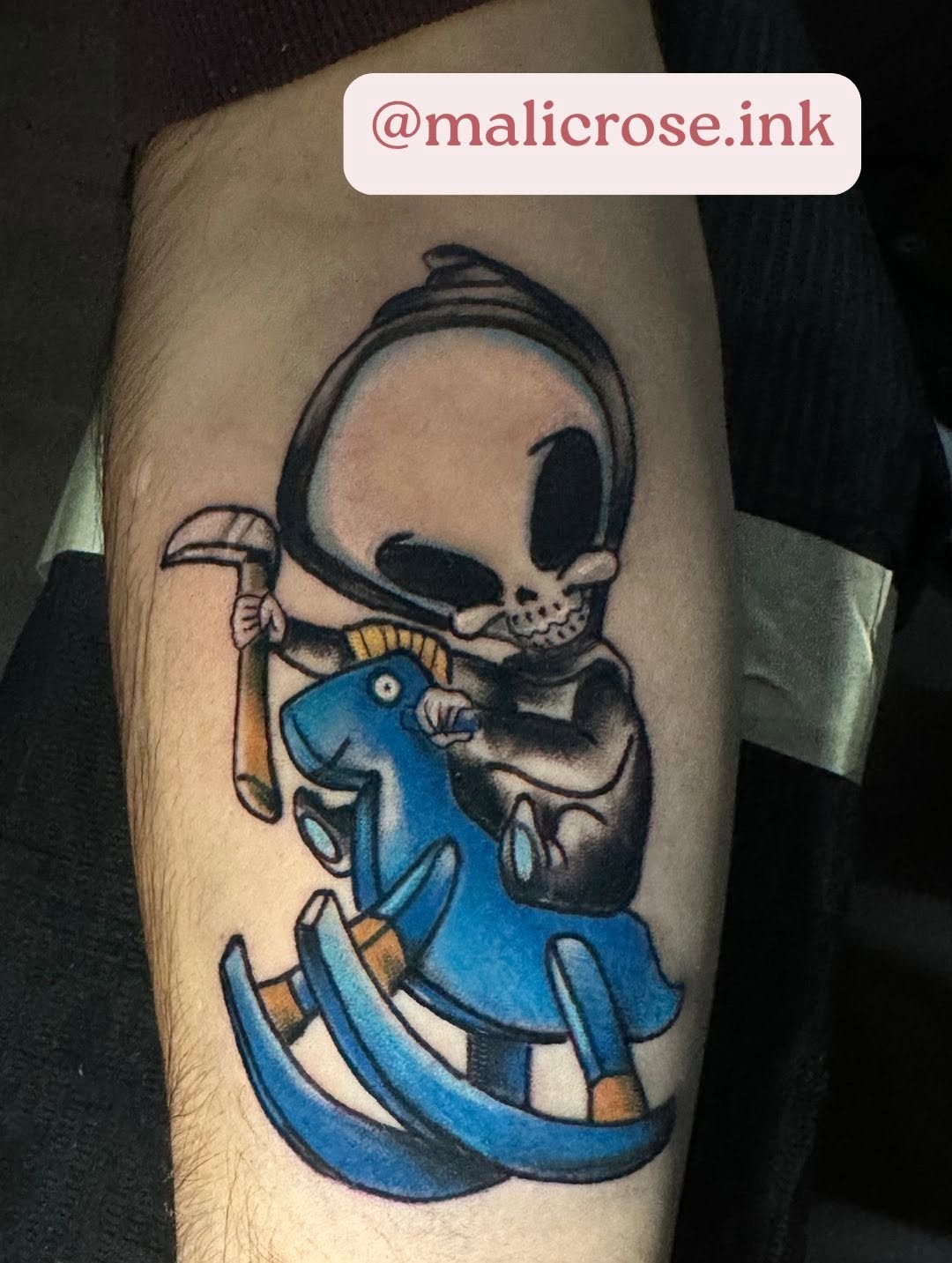 Tattoo by @malicerose.ink — new_school, ignorant