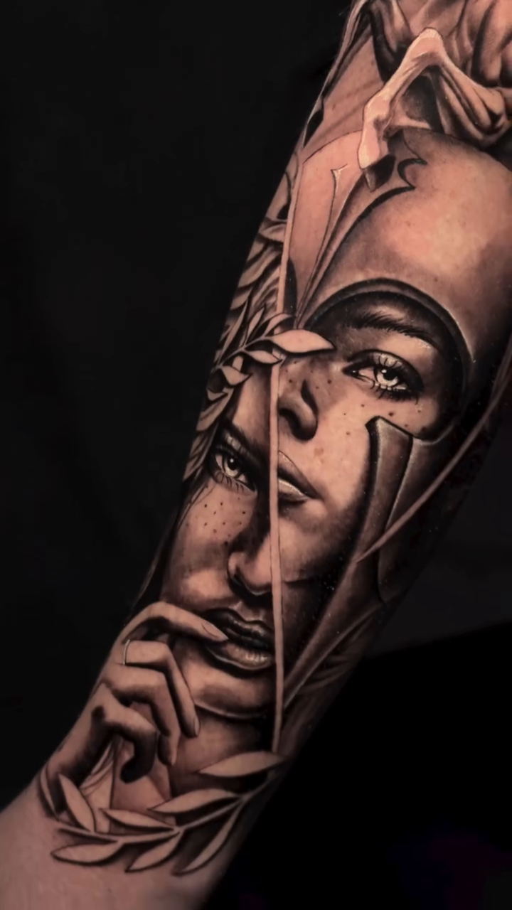 Tattoo by @doriink — realism, black_and_grey