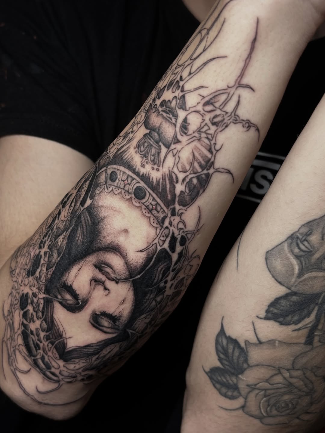 Tattoo by @scratchedupp โ black_and_grey, realism