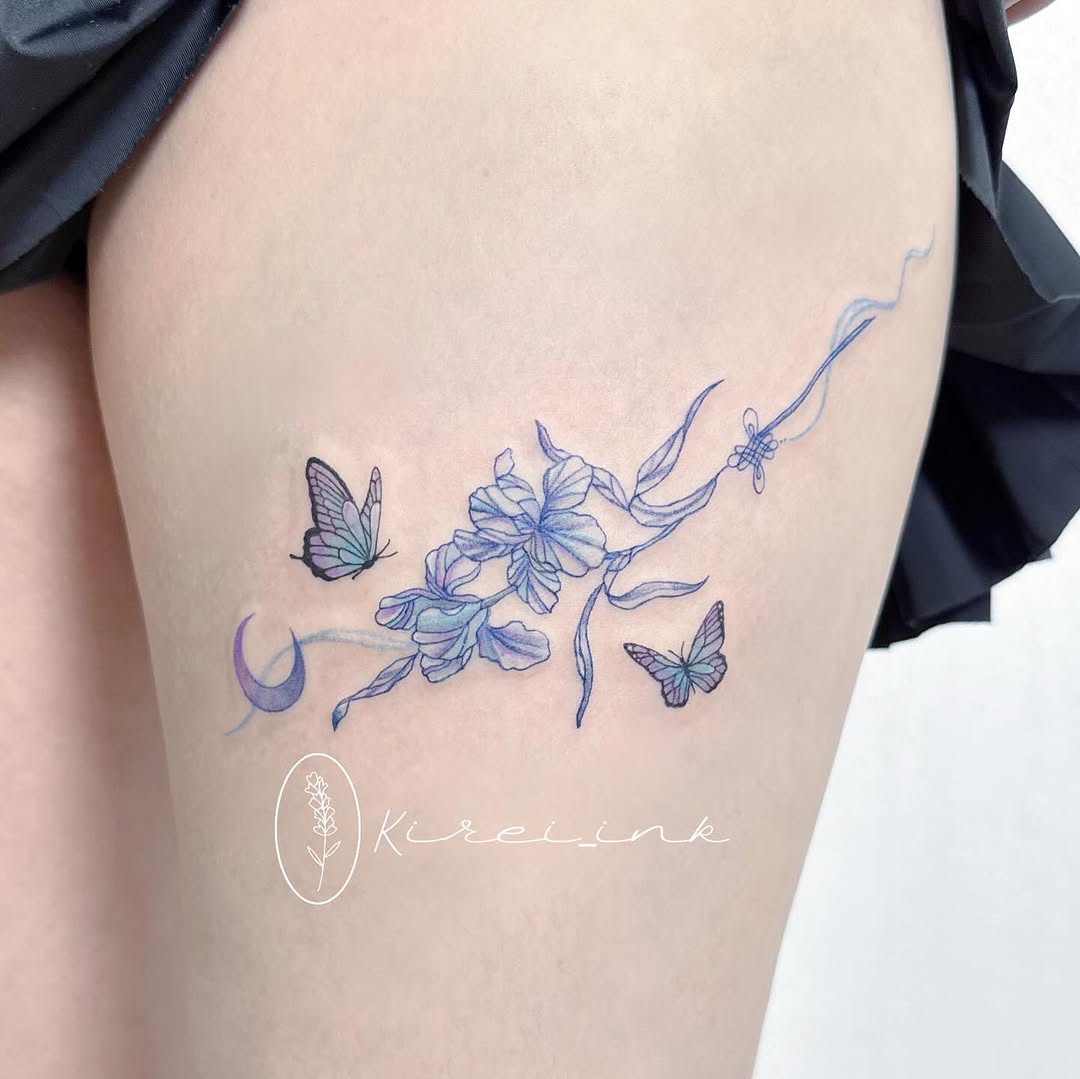 Tattoo by @kireiink_rose — fine_line, watercolor