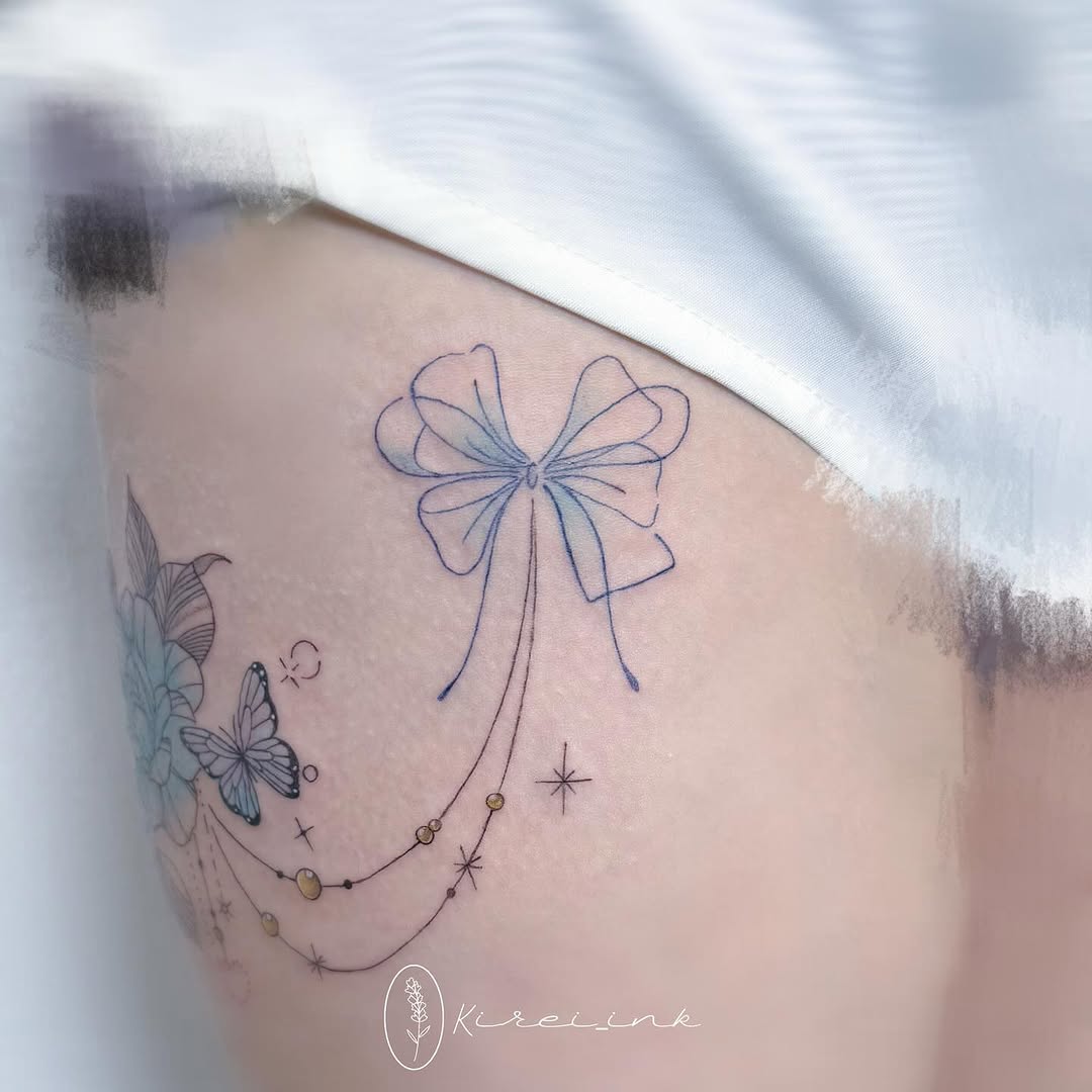Tattoo by @kireiink_rose — fine_line, minimalist