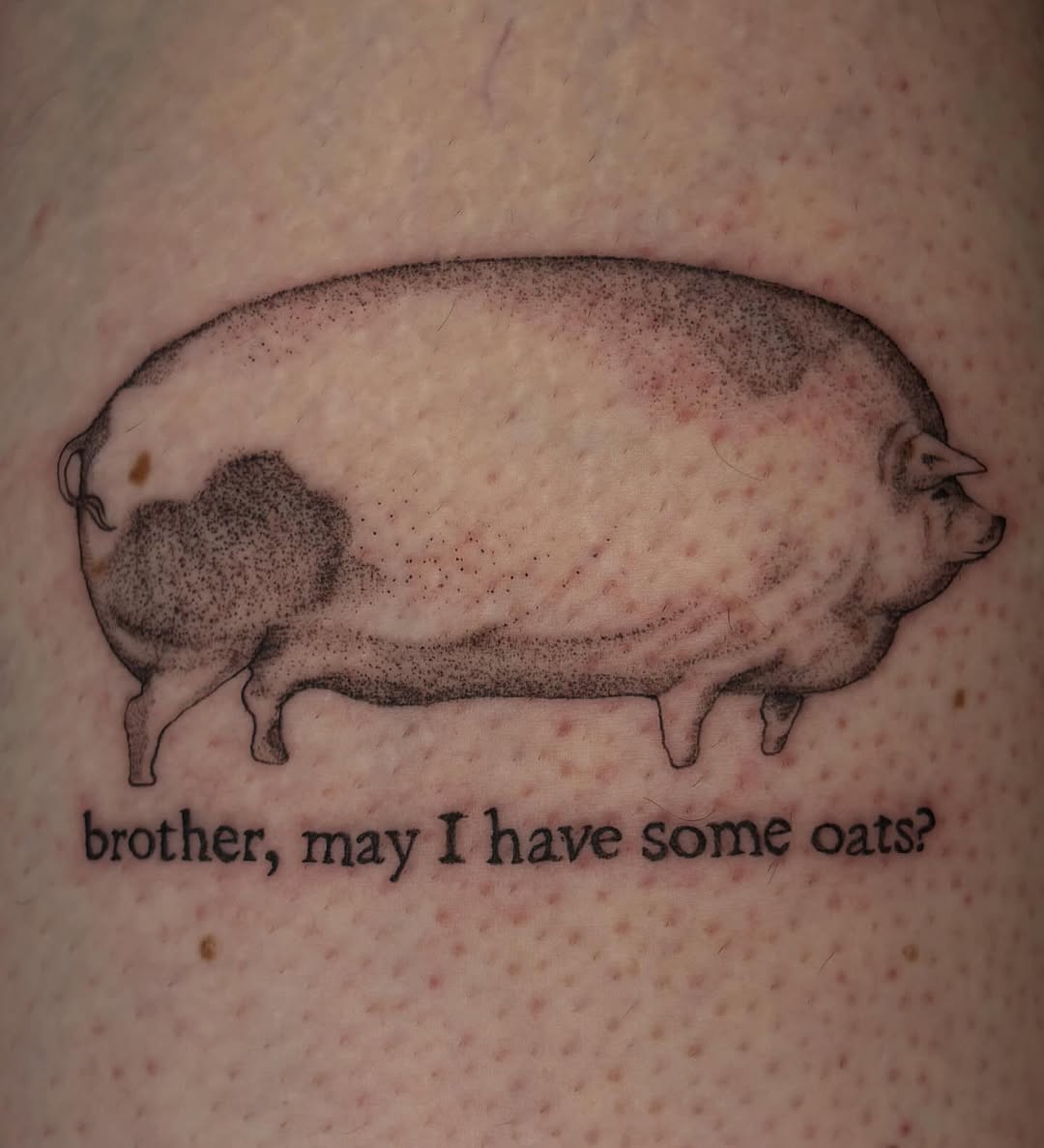 Tattoo by @maisontheprofessional — black_and_grey, lettering_script