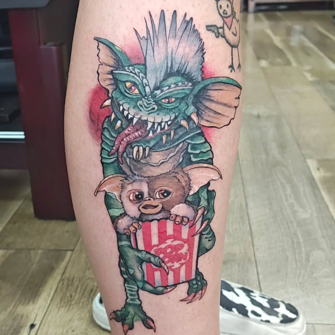 Tattoo by @lizzywiglz — new_school, anime