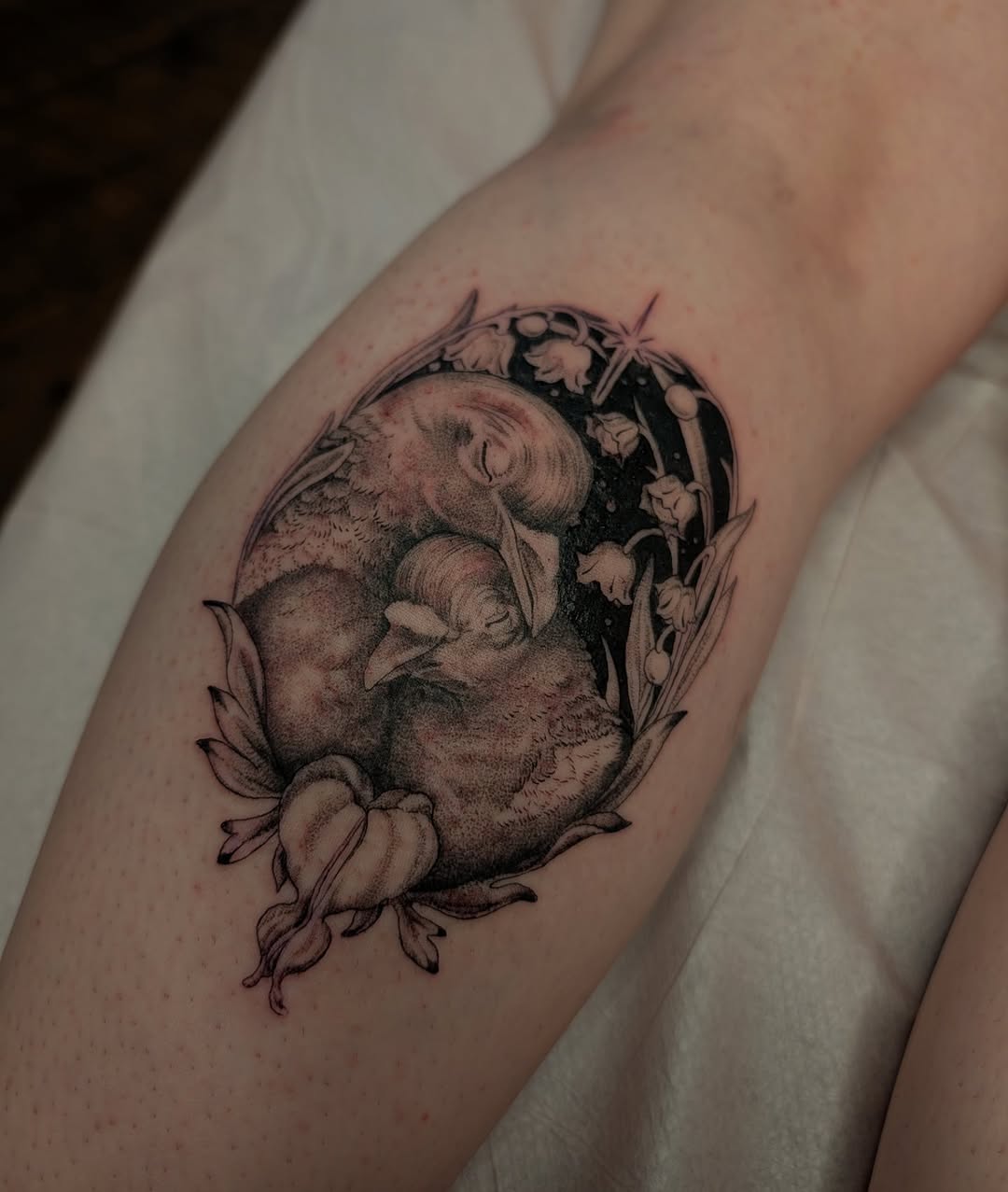 Tattoo by @sweetnothingsink — black_and_grey