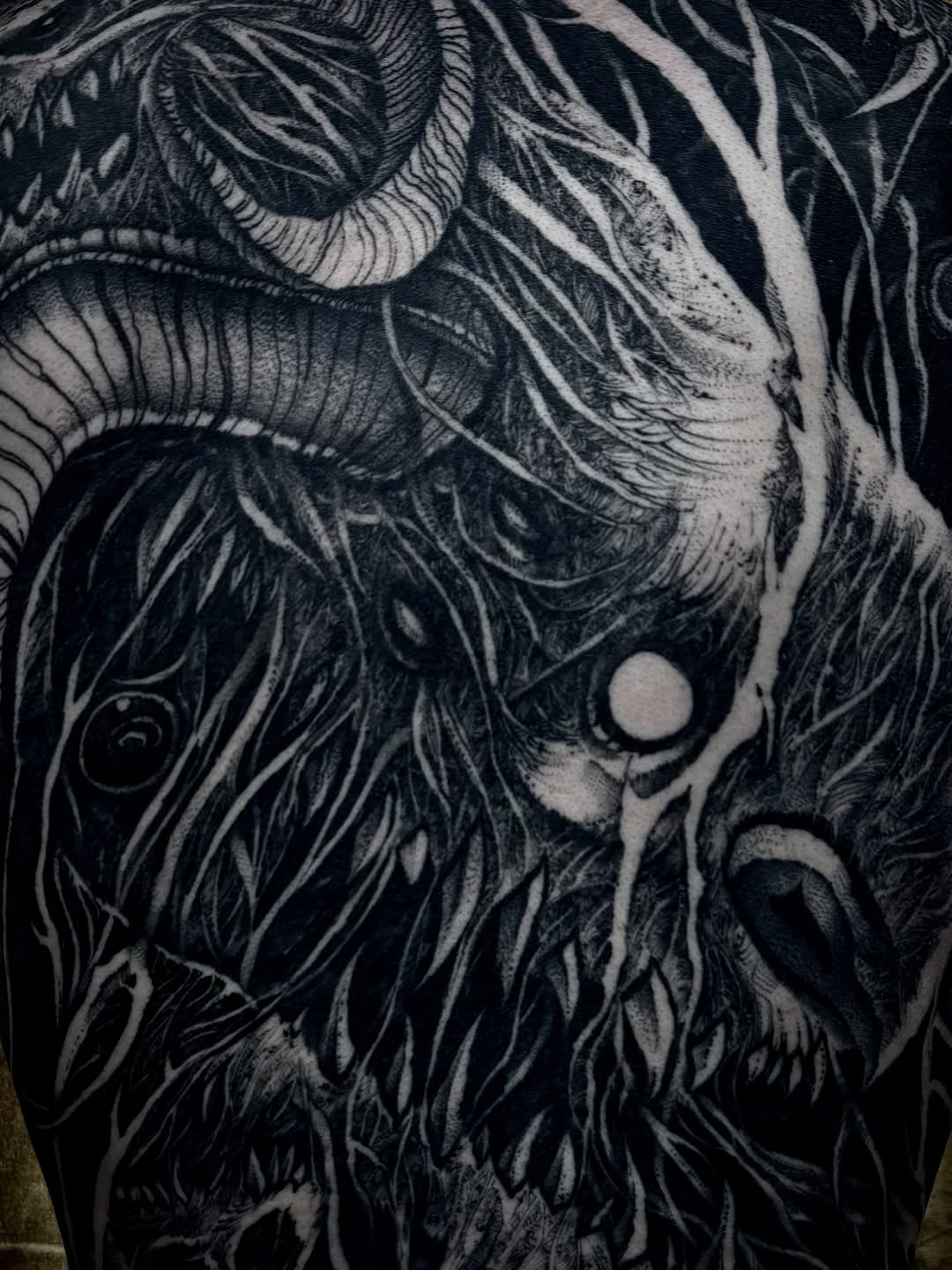 Tattoo work at Villain Arts Nashville Tattoo Convention 2026