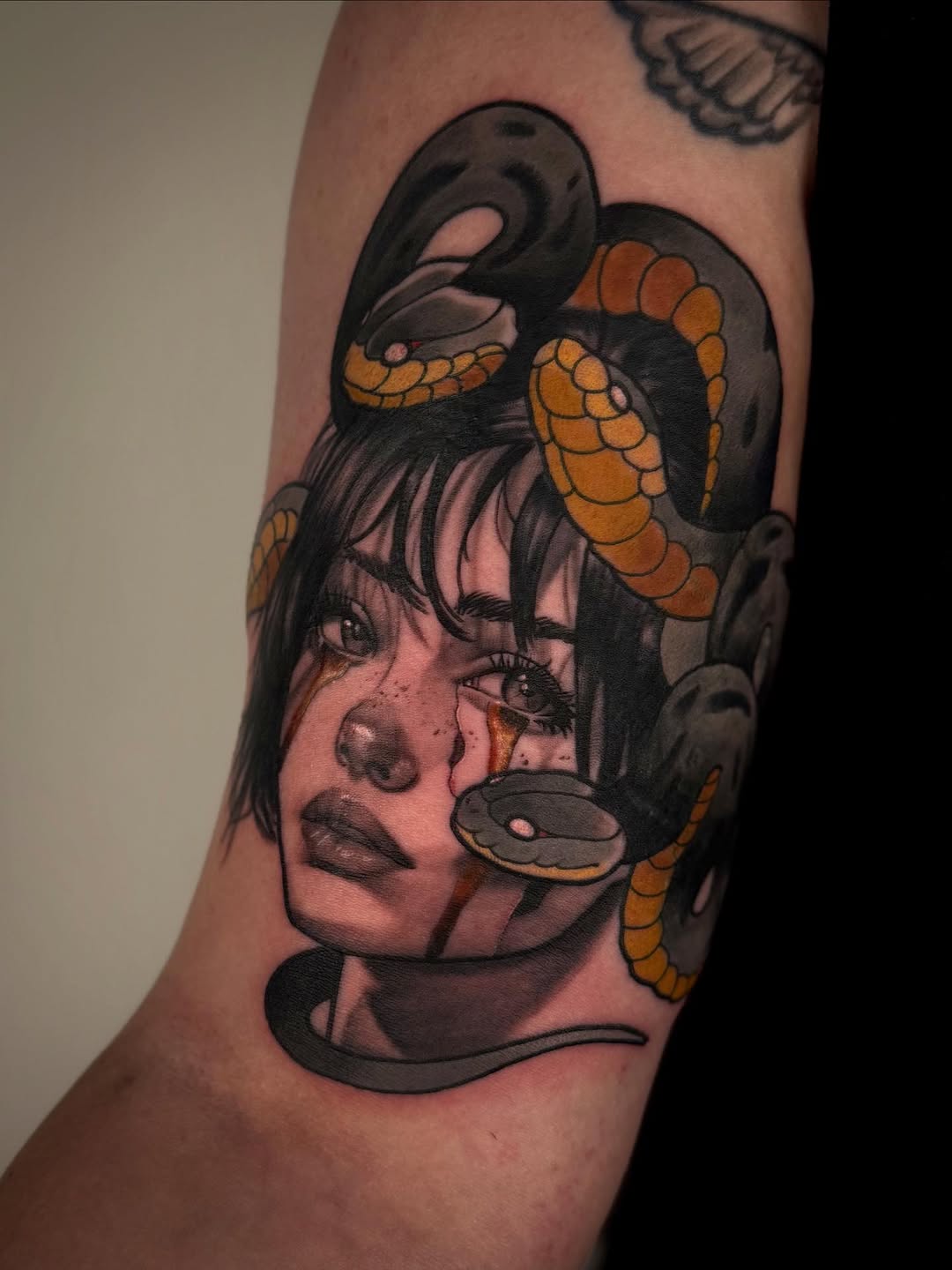 Tattoo by @babcocktattoo — realism, black_and_grey