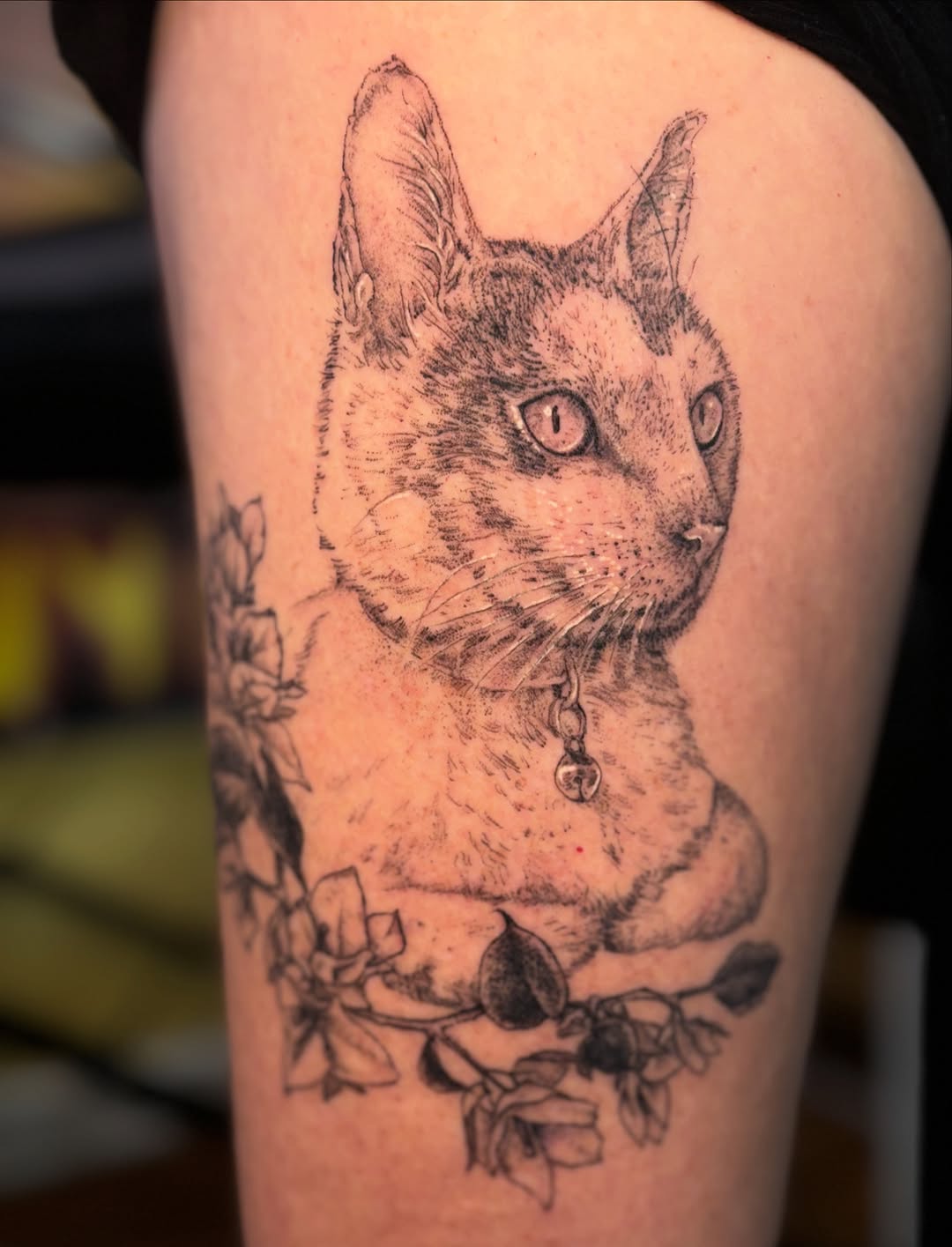 Tattoo by @eujeanmean — realism, dotwork