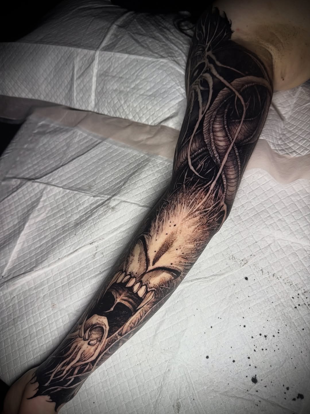 Tattoo by @sflpczk — black_and_grey, realism