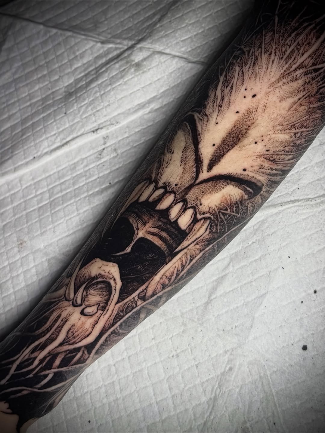 Tattoo by @sflpczk — black_and_grey, realism