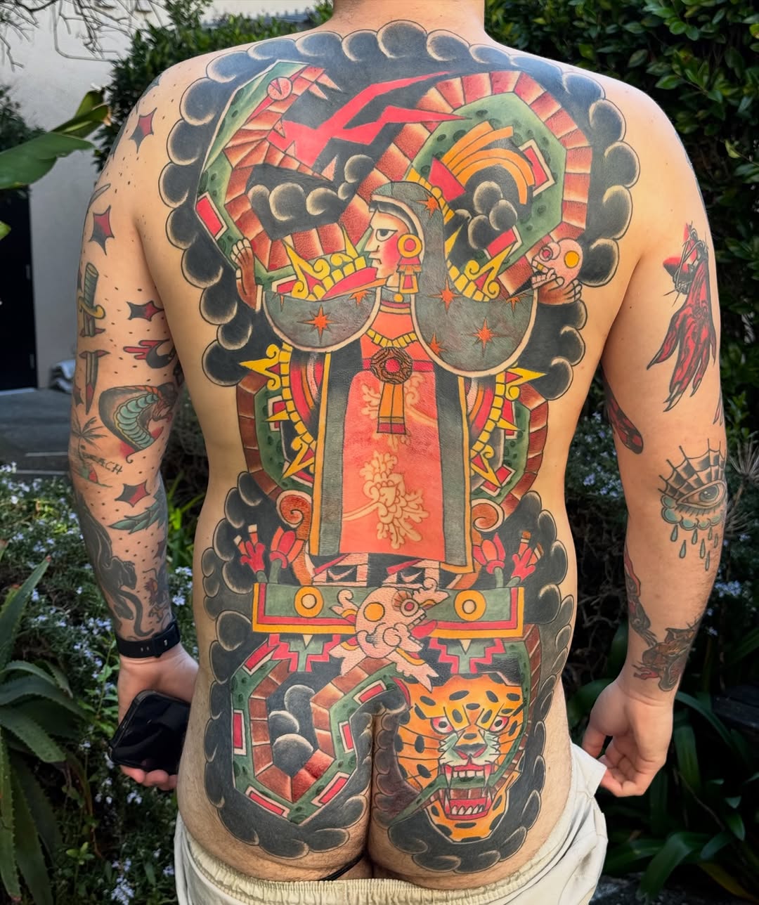 Tattoo by @cesar863 โ american_traditional, blackwork
