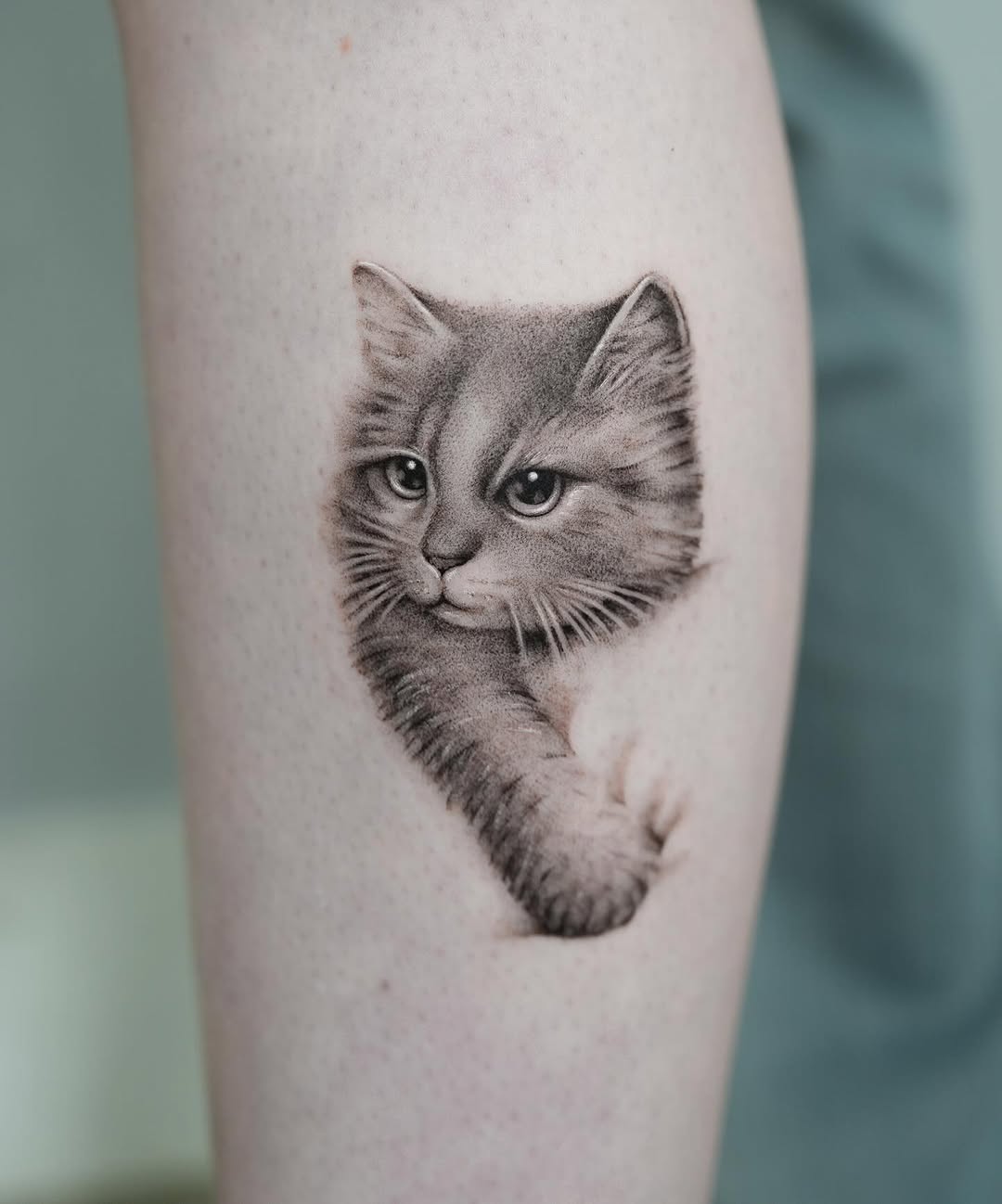 Tattoo by @lolavtattoo — realism, black_and_grey