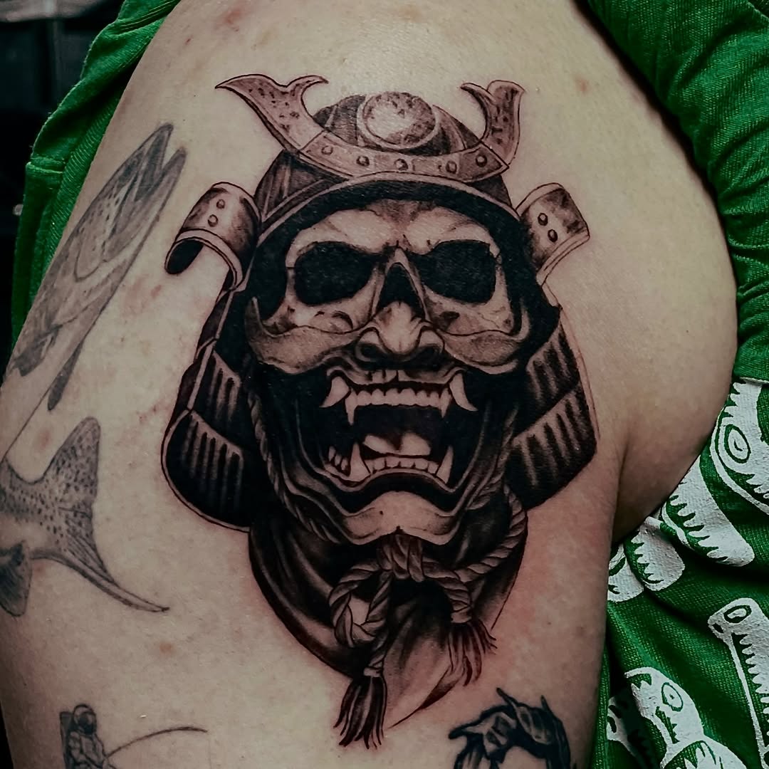 Tattoo by @bigheadtattoo — black_and_grey, realism