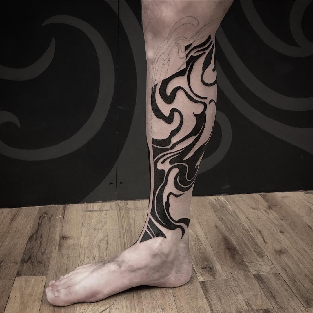 Tattoo by @golden.spiral.lola — blackwork, ornamental