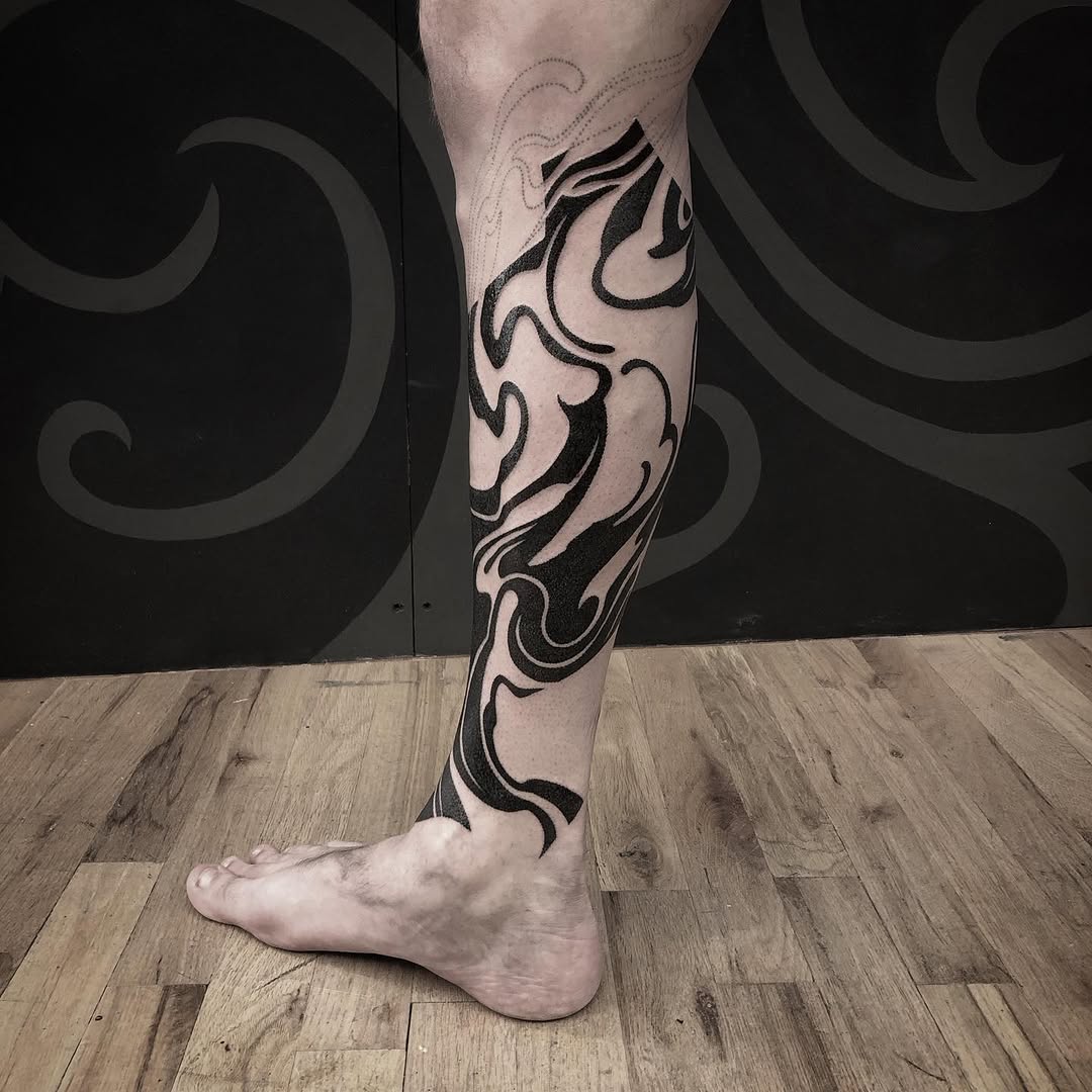 Tattoo by @golden.spiral.lola — blackwork, ornamental