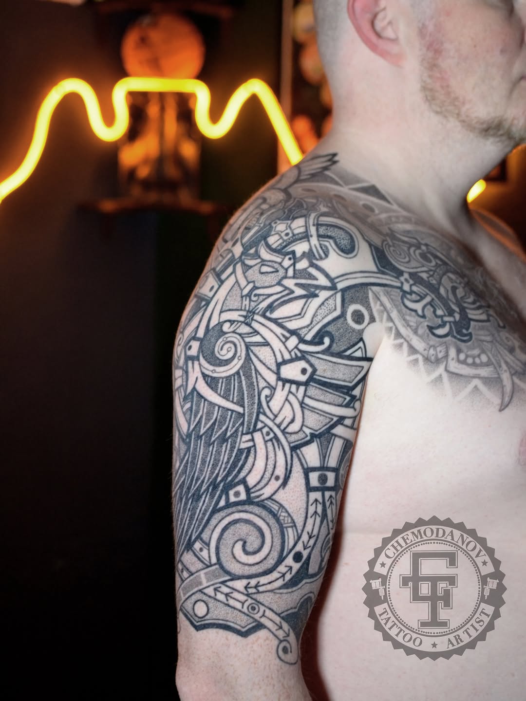 Tattoo by @chemodanov11 — geometric, blackwork