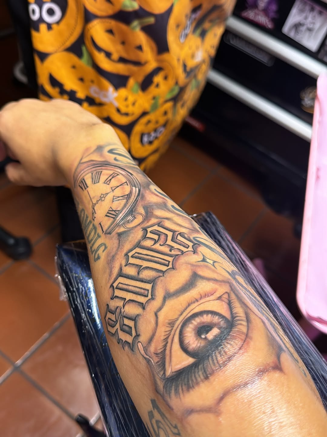 Tattoo by @ilovetattoomobile — black_and_grey, lettering_script