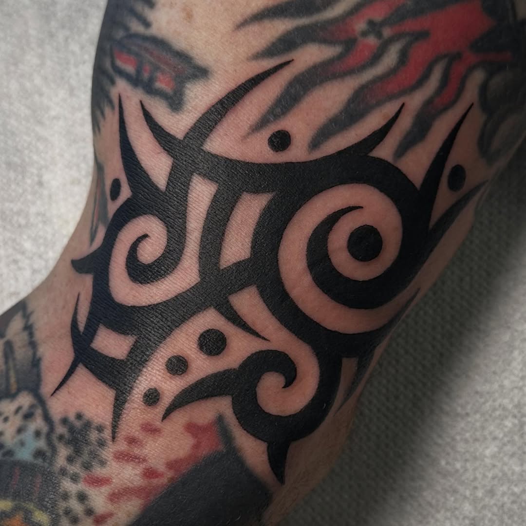 Tattoo by @wolfkieltattoos — tribal, blackwork