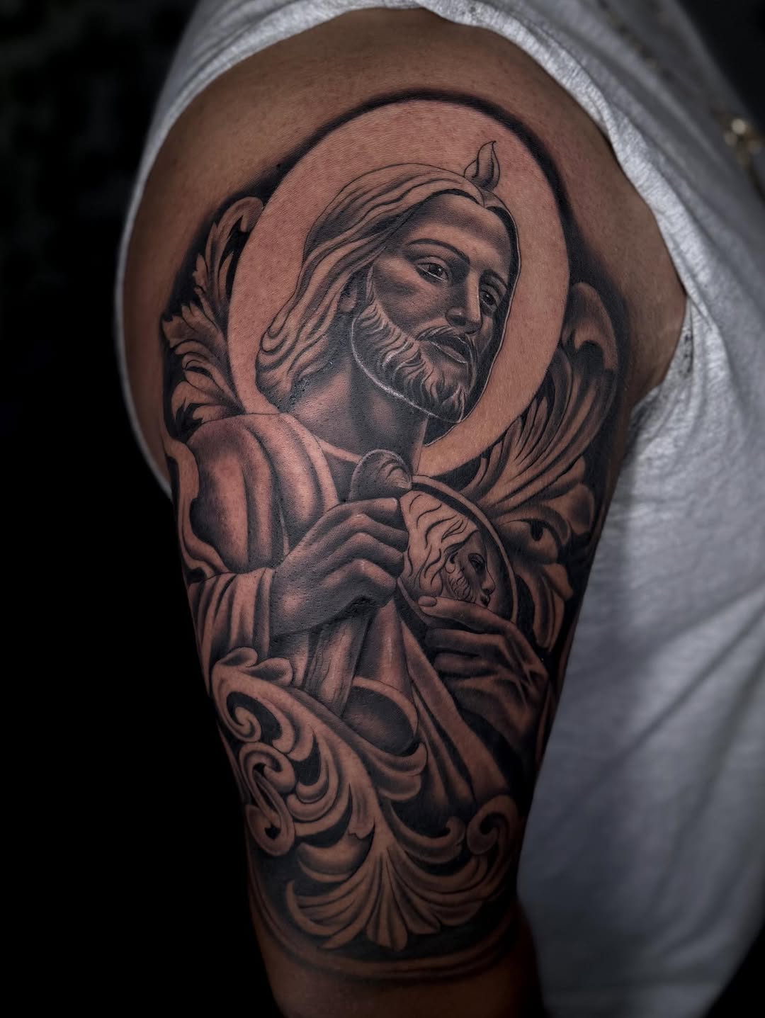 Tattoo by @nanaa.ink — black_and_grey, realism