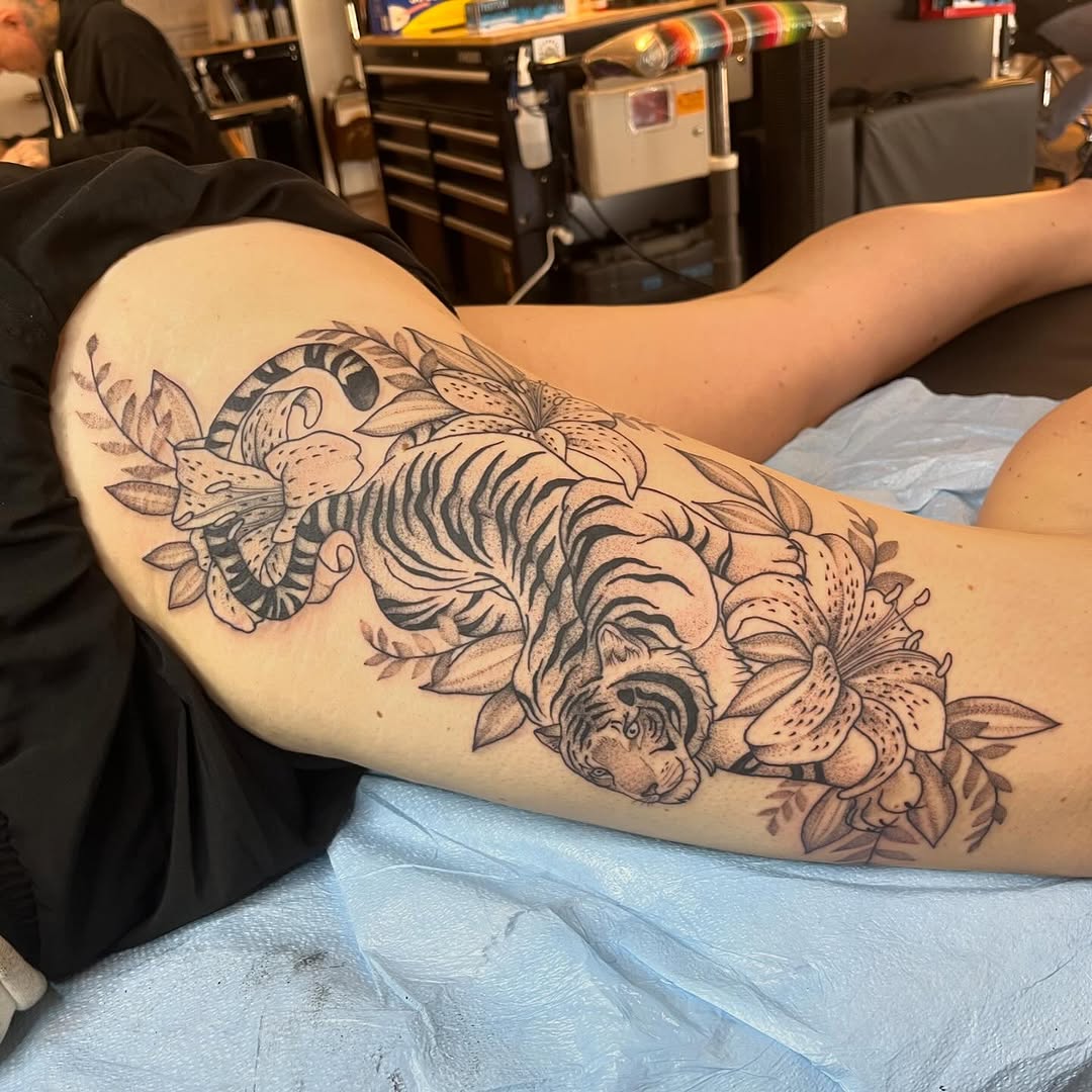 Tattoo by @tattoos.by.olivia β black_and_grey, realism