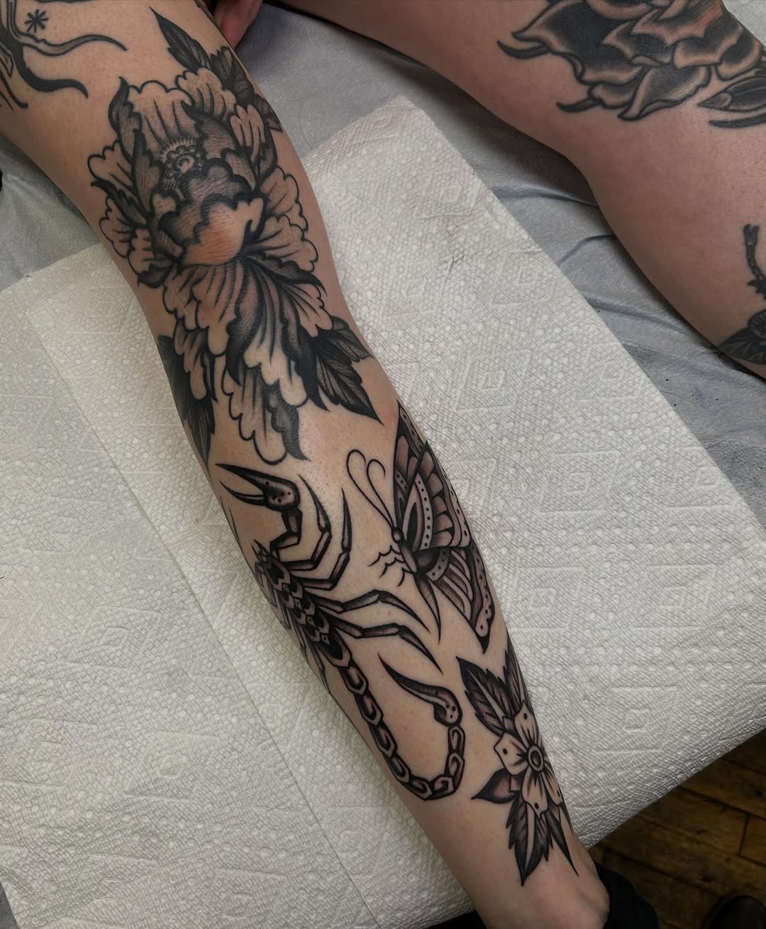 Tattoo by @samperrytattoos — black_and_grey, american_traditional