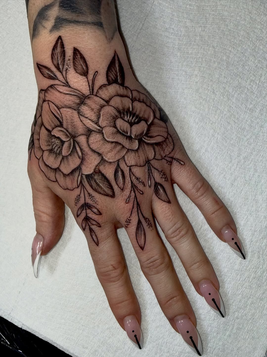 Tattoo by @jerryluckycat — illustrative, black_and_grey