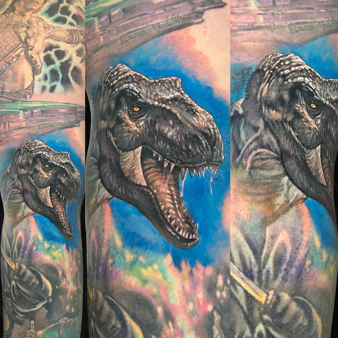Tattoo by @roveink — realism, trash_polka