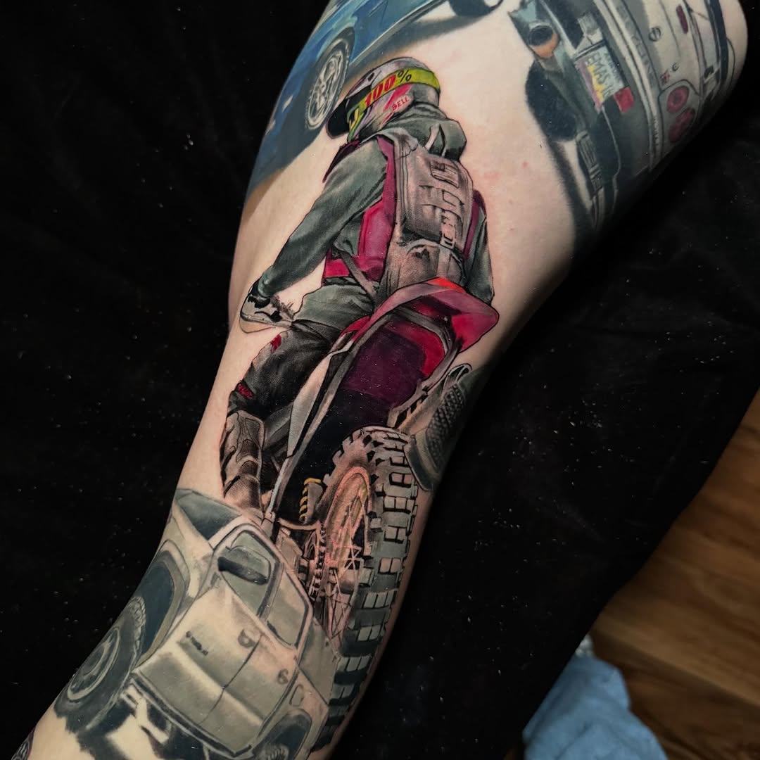 Tattoo by @nestormurrayart โ realism, black_and_grey