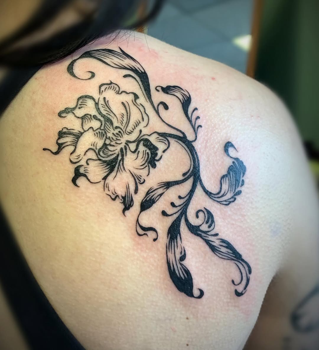 Tattoo by @tattoosbyglory — illustrative, black_and_grey