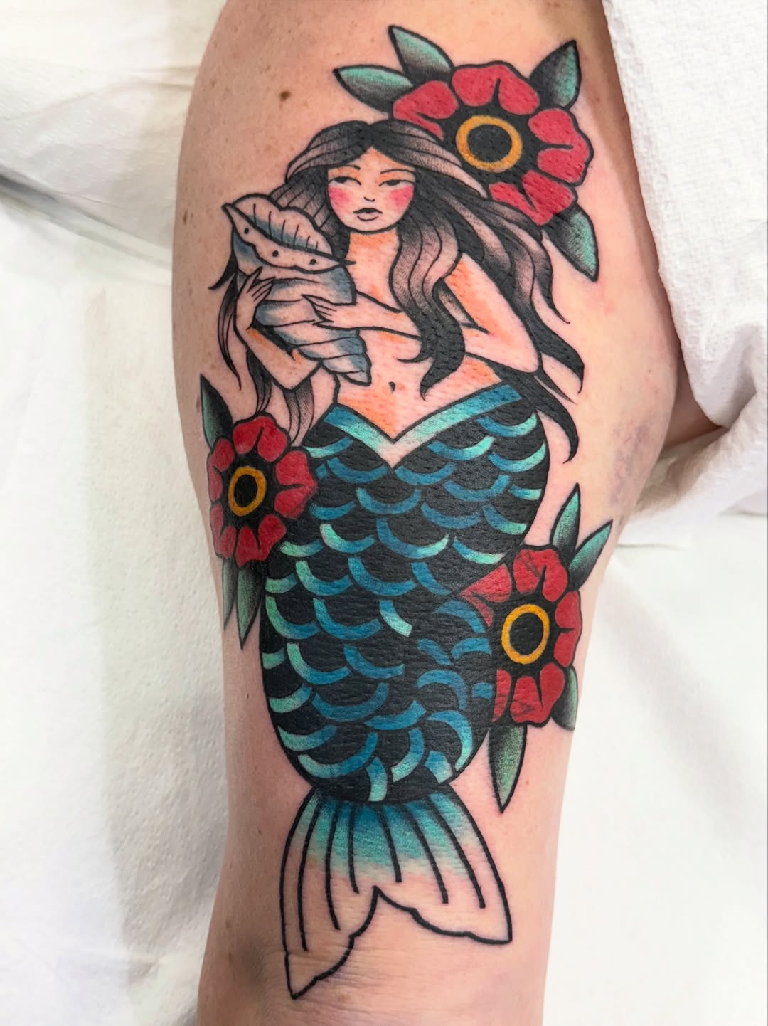 Tattoo by @inkedbyjenna — american_traditional, illustrative